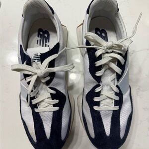 New Balance Navy and White Athletic Shoes